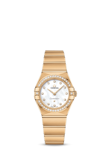 Omega Constellation Manhattan 25 Quartz Yellow Gold / MOP / Diamond